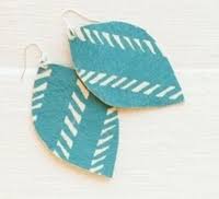 Handcrafted Yawa Masi Earrings in WAITUI (Aqua)
