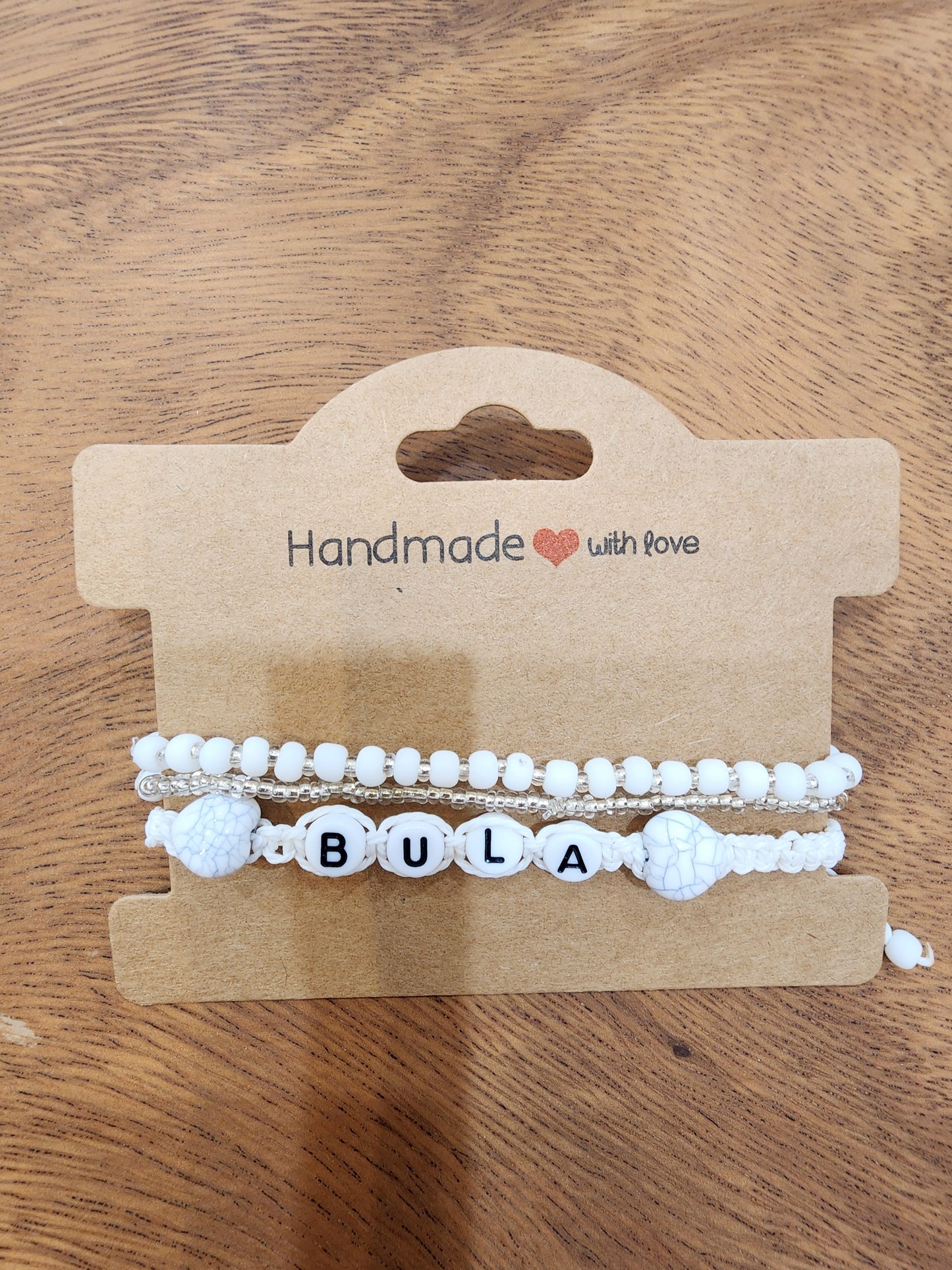 Sow & Reap 'Bula' White Stack Bracelet