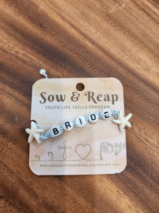 Sow & Reap 'Bride' weaved bracelet