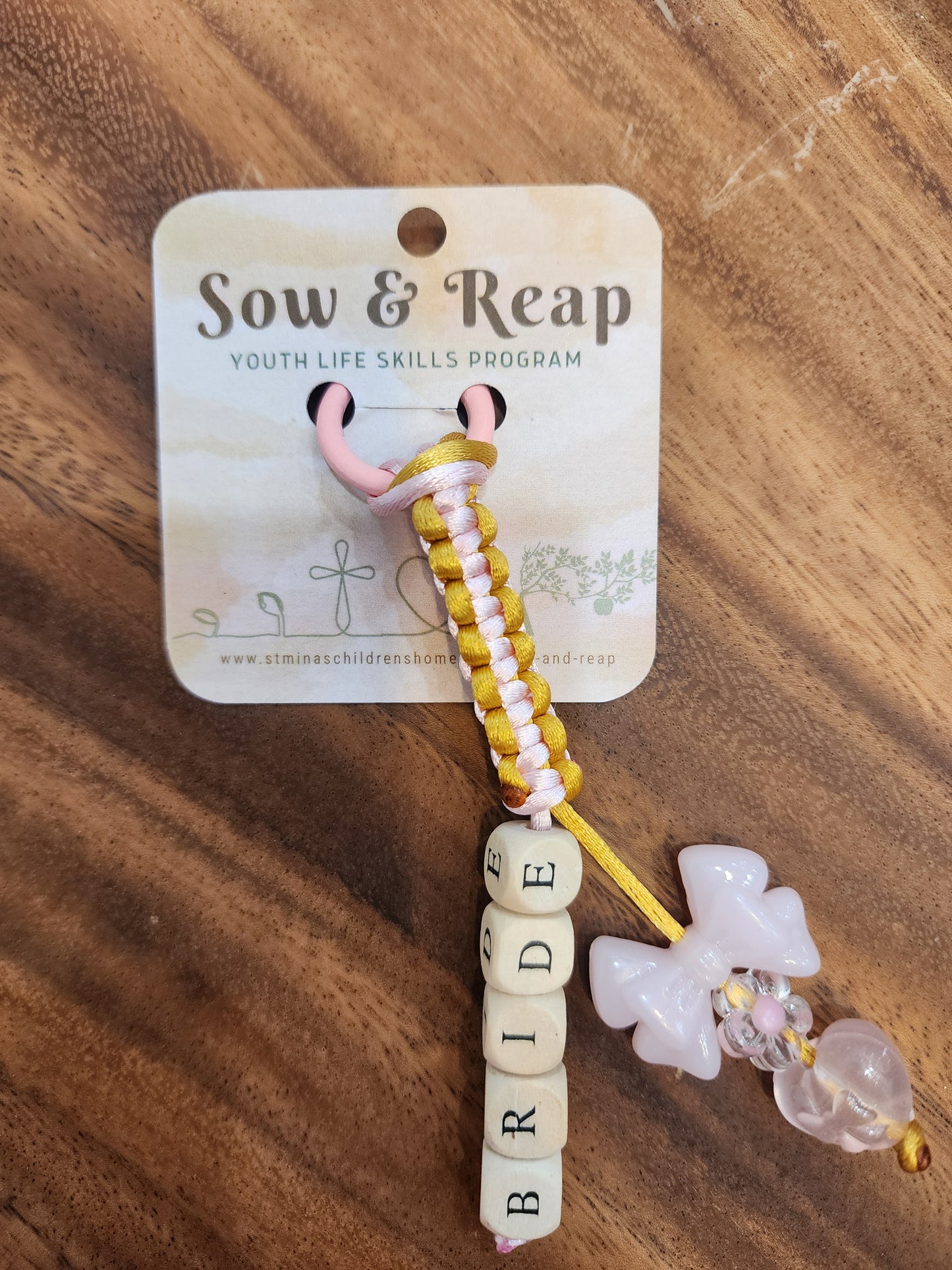 Sow & Reap 'Bride' keychain/bag accessory