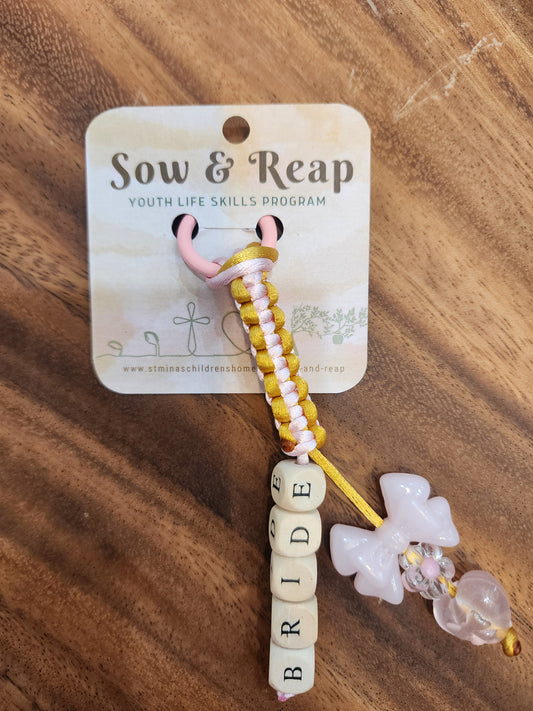 Sow & Reap 'Bride' keychain/bag accessory