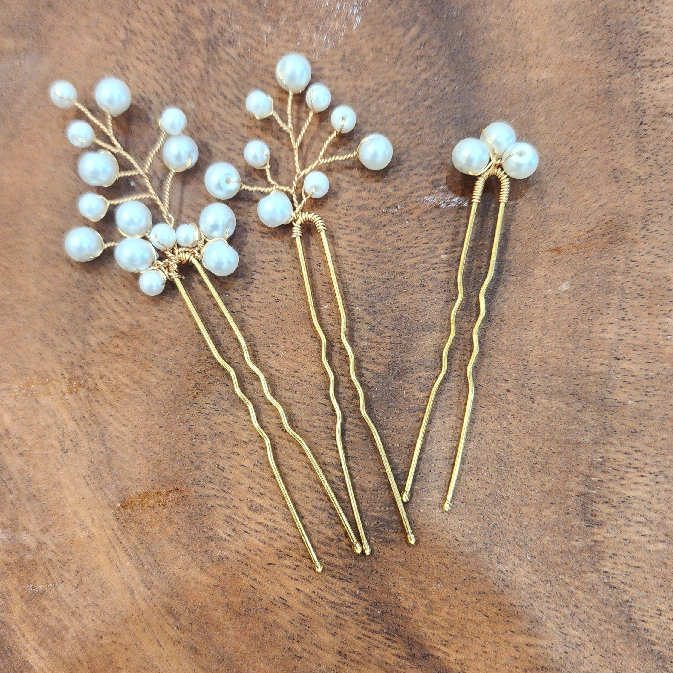 Pearl Bloom Bridal Hair Pins