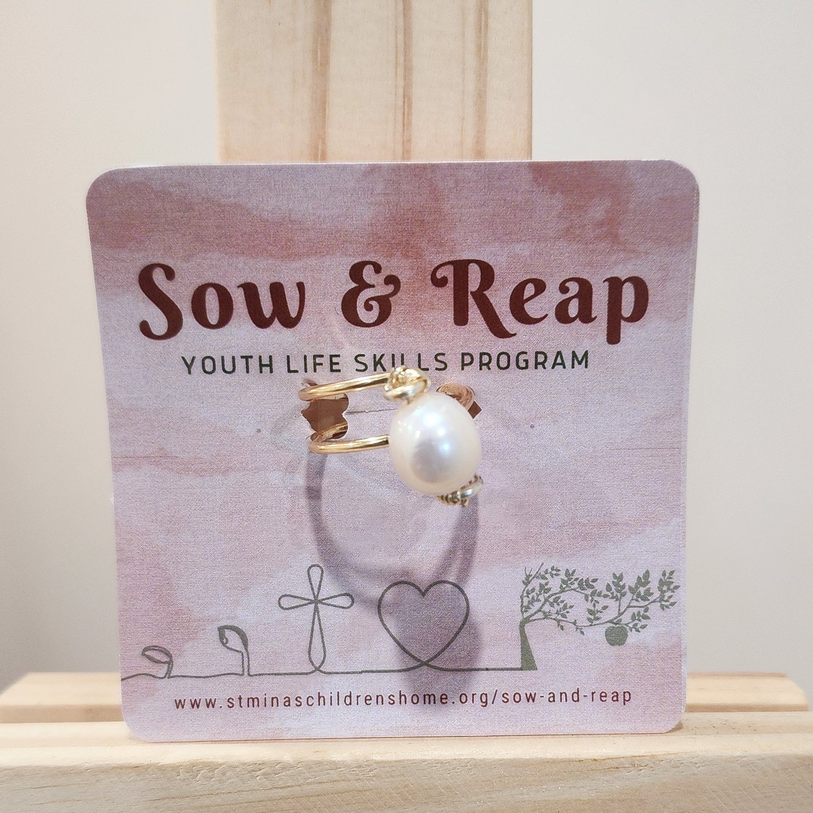 Pearl Adjustable Ring