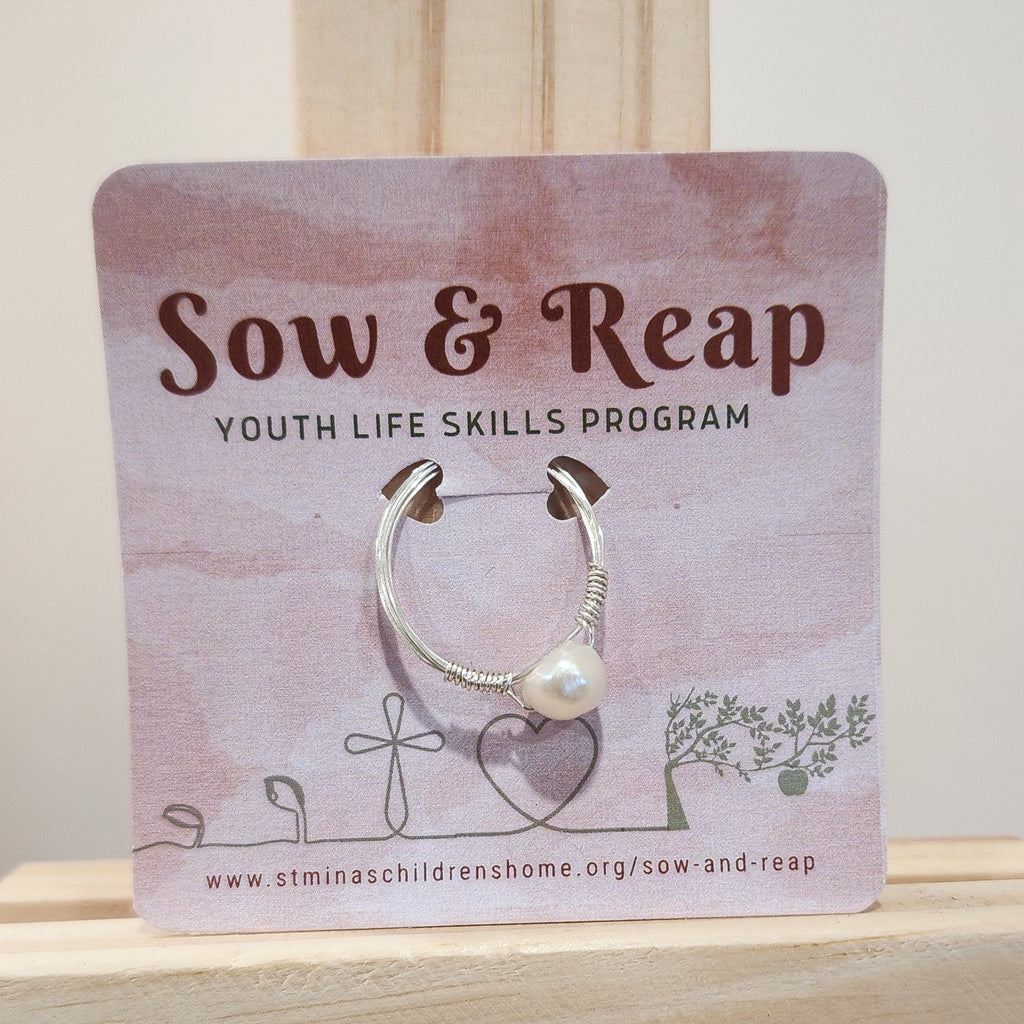 Pearl Adjustable Ring