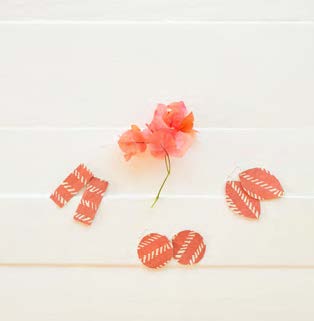 Handcrafted Yawa Masi Earrings in DRETA (Coral)