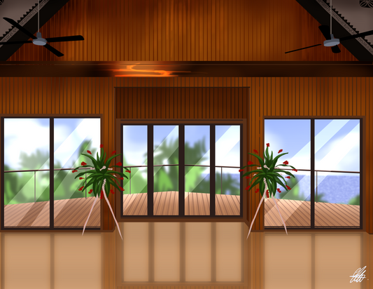 Outrigger Fiji Chapel - custom artwork