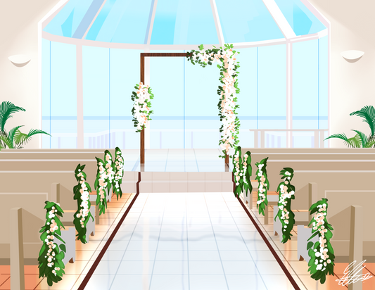 Shangri La Interior Chapel - custom artwork