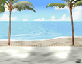 Fiji beach engagement/proposal - custom artwork