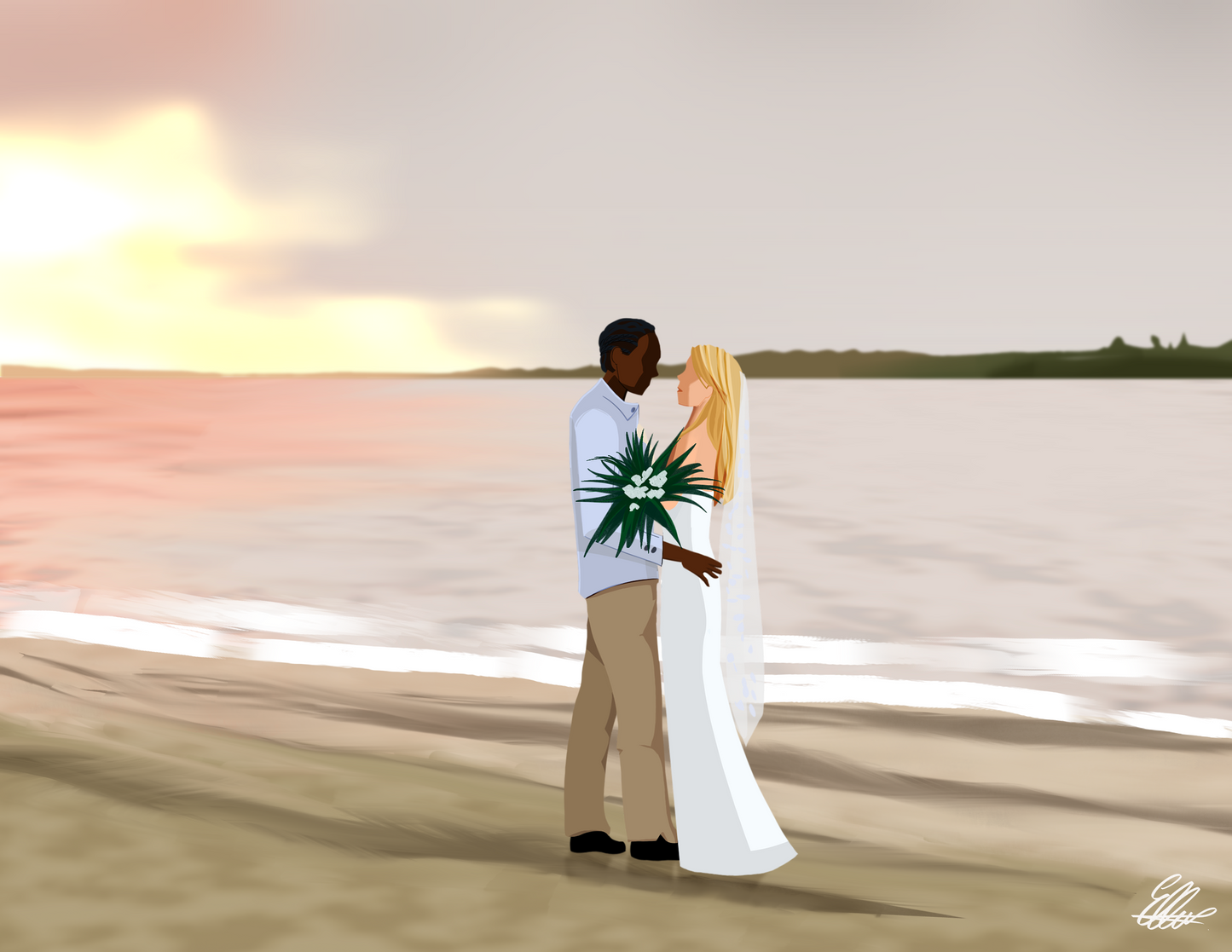 Sofitel sunset - custom artwork