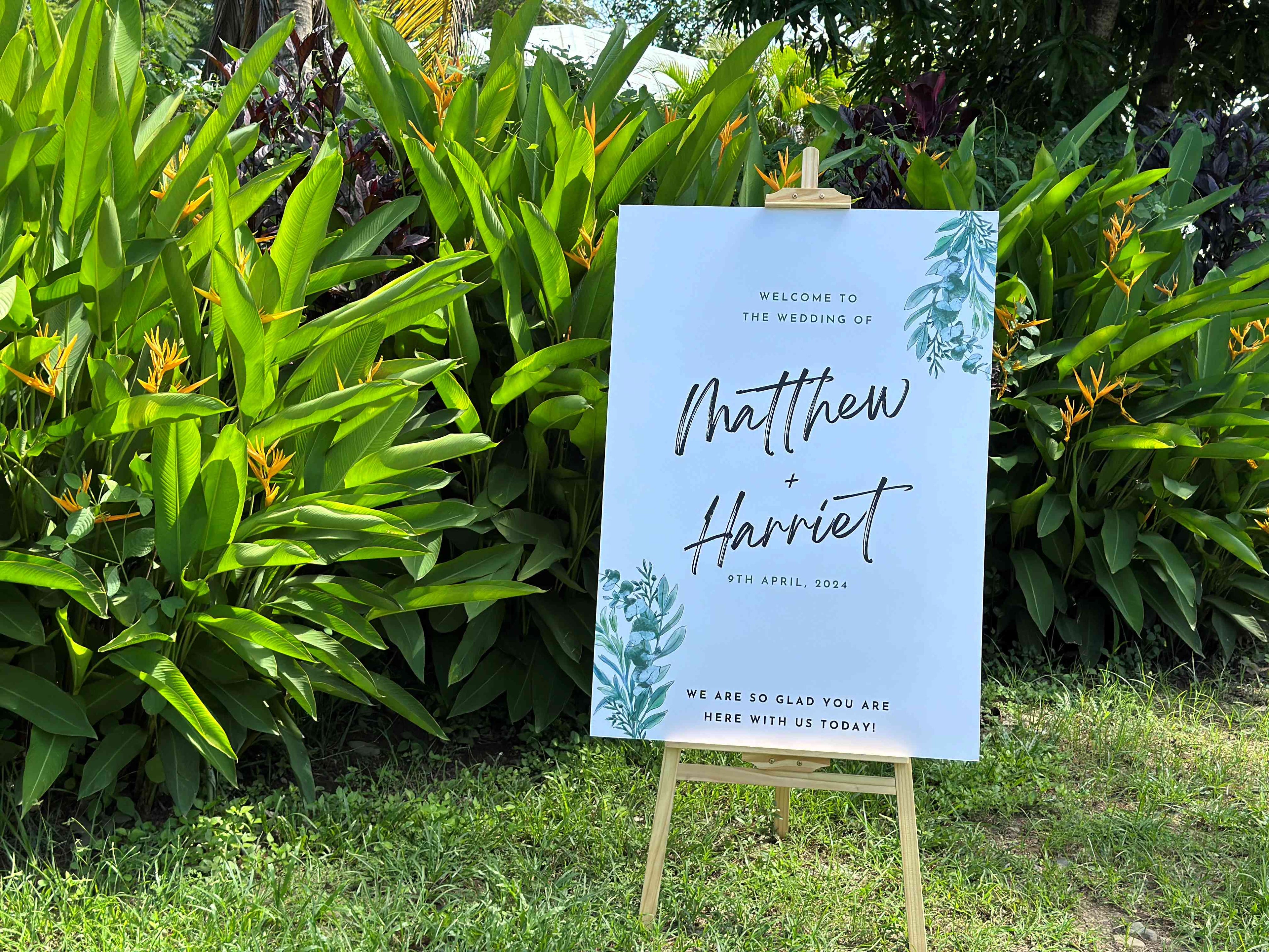 Custom wedding sign