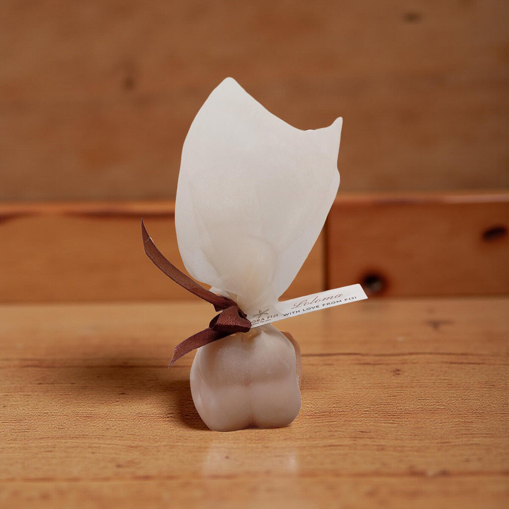 Mini bubble candle gift or wedding favour - organza packaging