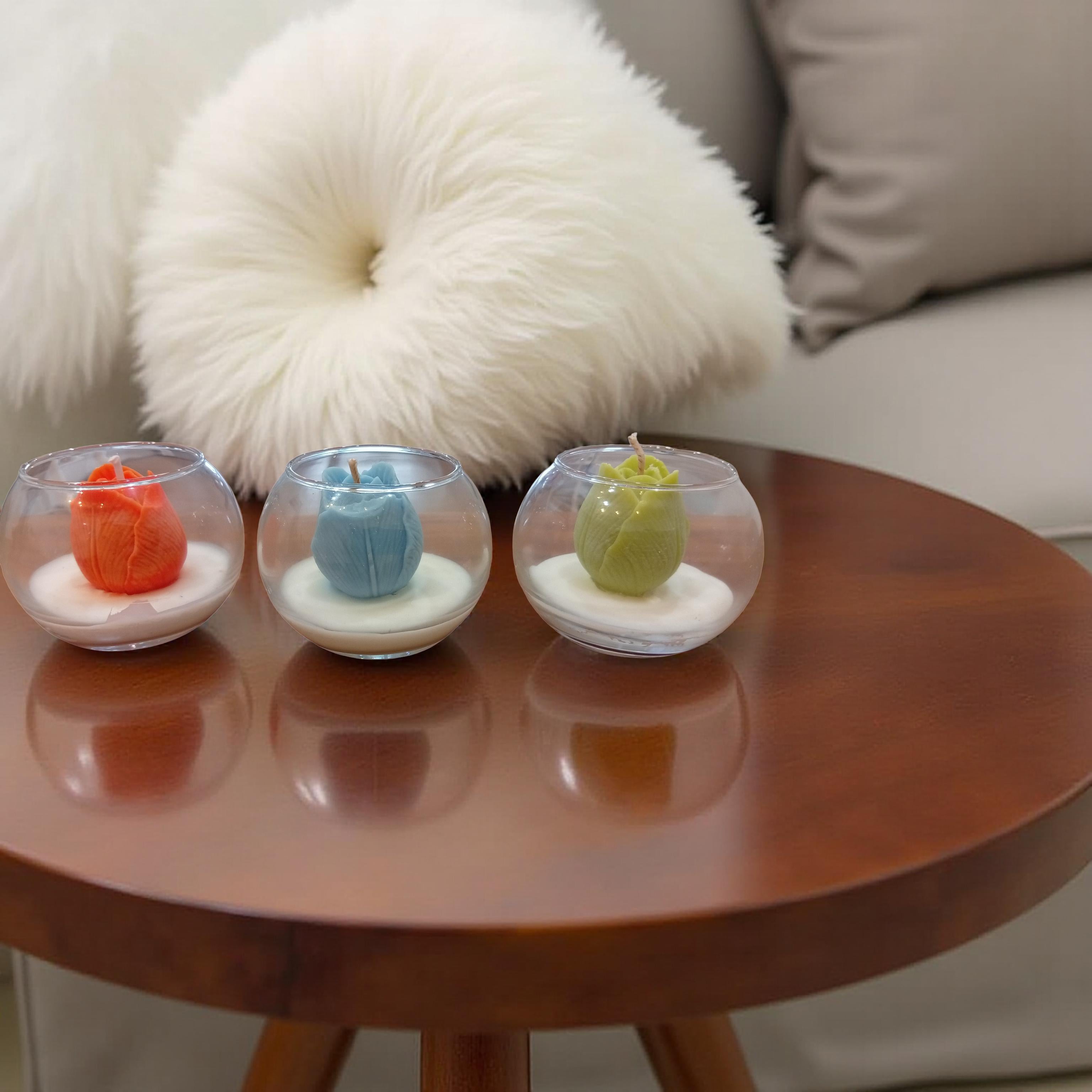 Rosebud candles