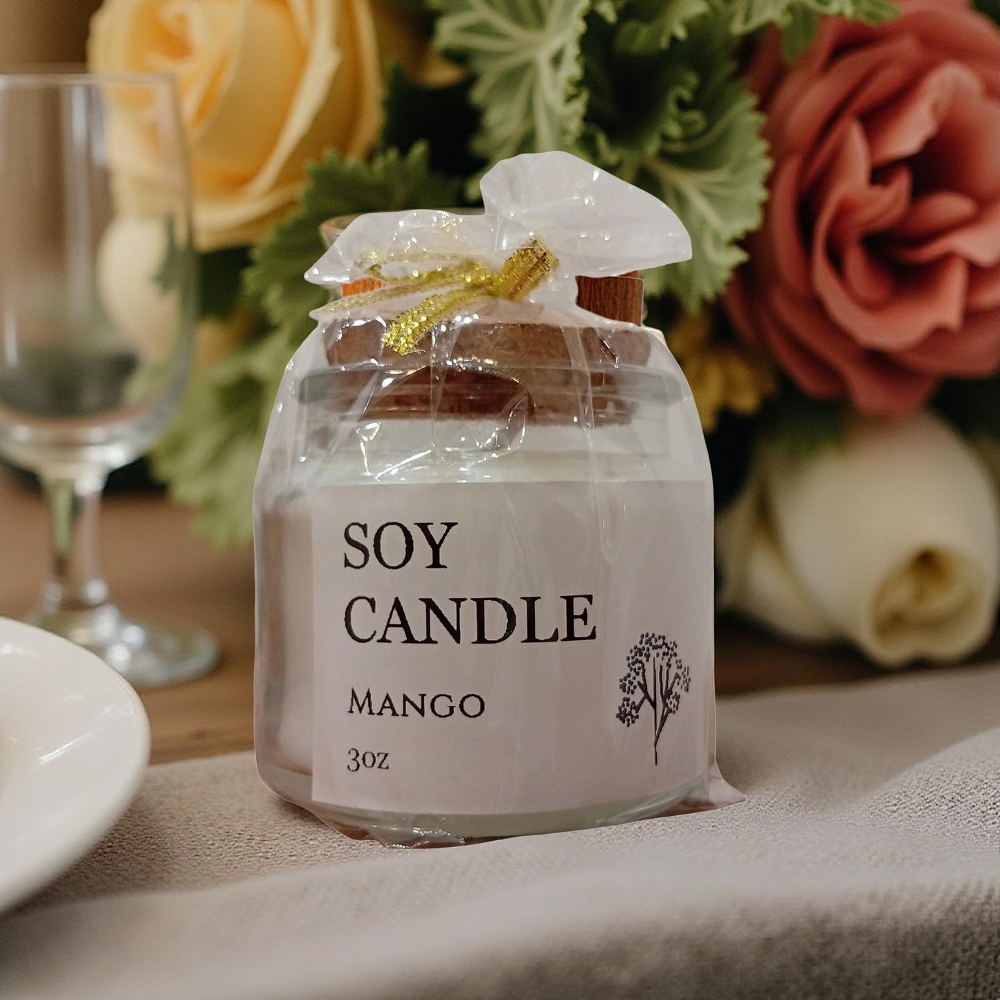 Soy candle by Bliss Fiji